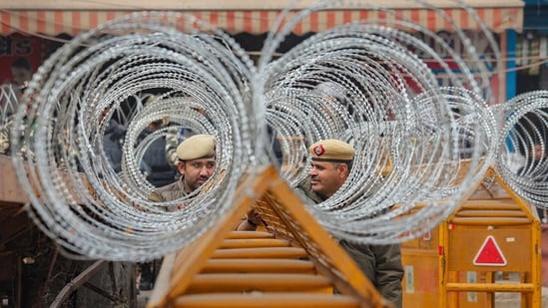 aryana Police used tear gas shells when a group of youth participating in the farmers' 'Chalo Delhi' protest march attempted to break through barricades at the Shambhu border in Ambala